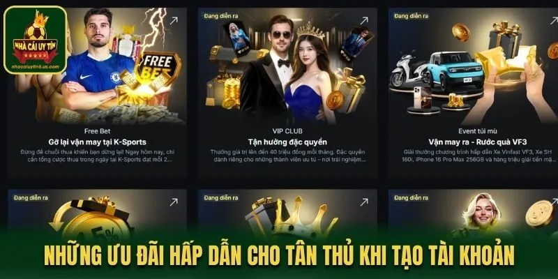 Những ưu đãi hấp dẫn cho tân thủ khi tạo tài khoản thành viên