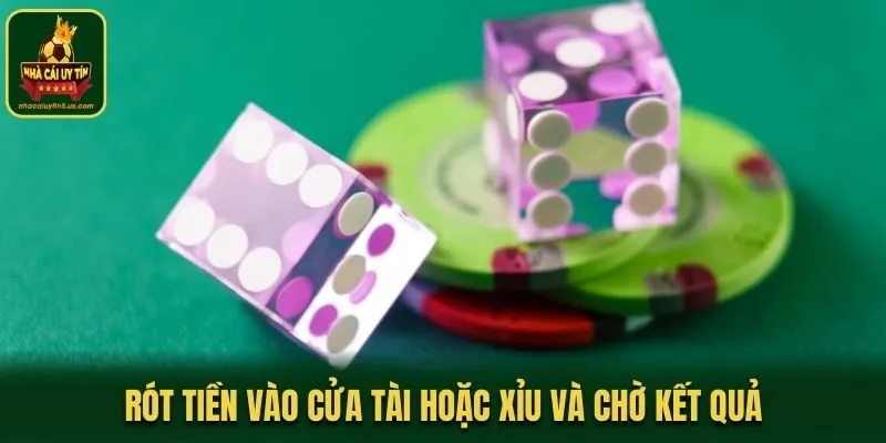 Rót tiền vào cửa Tài hoặc Xỉu và chờ kết quả